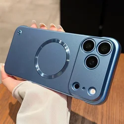 Sleek Shockproof Matte Case with Camera Protection for iPhone (NavyBlue)