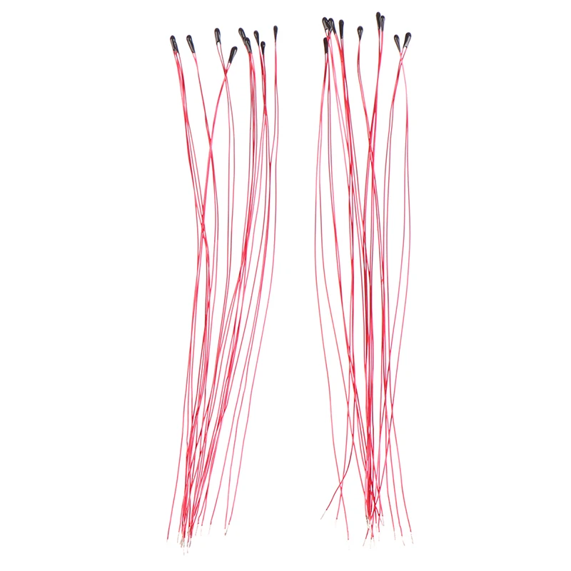 10 pcs/lot NTC Thermistor Thermal Resistor MF52B 10K 100K Probe Strap Wire B3470 B3380 B3950 B3435 B 4250 1% 10CM Control Sensor
