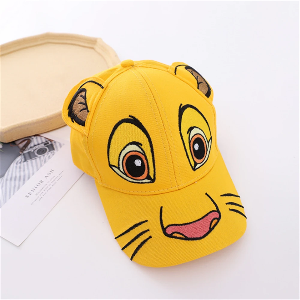 Children's Hat Summer Spring and Autumn Sun Three-Dimensional Cartoon Embroidered Lion Style Baseball Cap fashion baseball cap sun protection hat