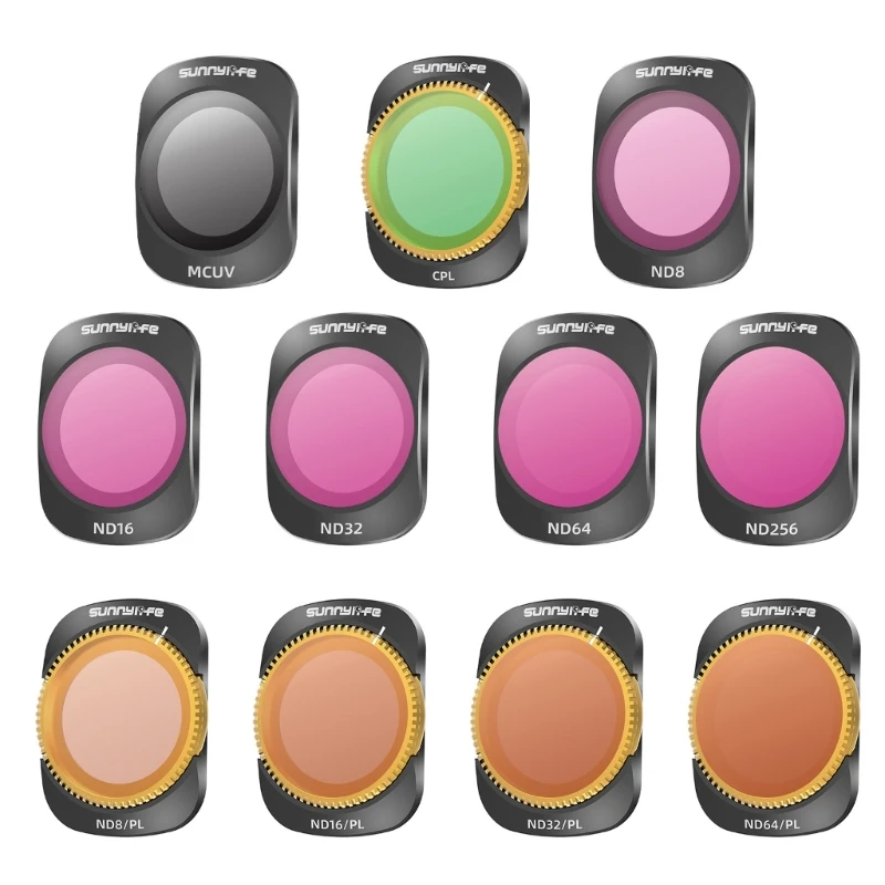 

Durable Metal Polarizing Filter MCUV ND64 ND256 ND8PL ND16PL CPL for Pocket3 Camera Reduce and Improve Drop Shipping