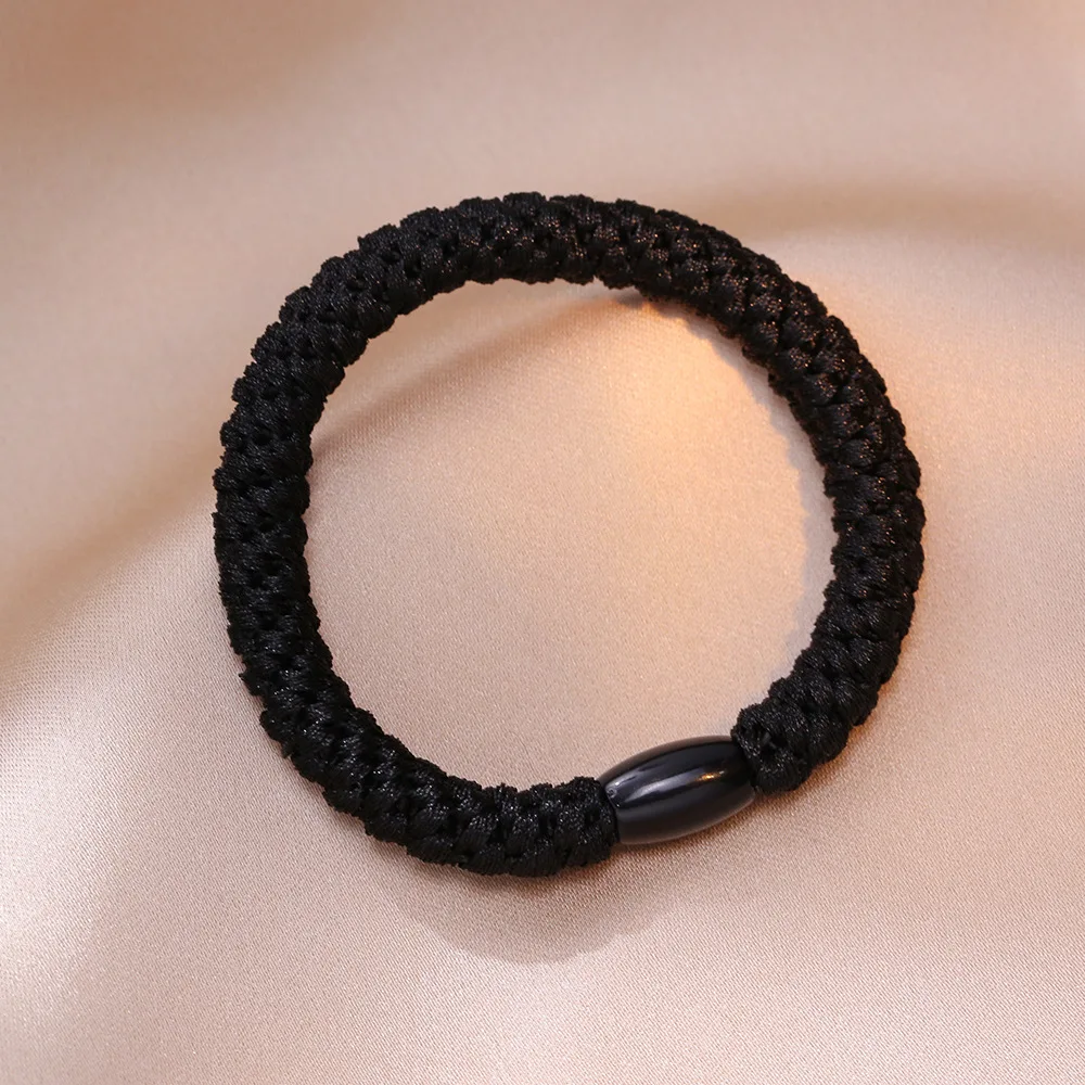 Women Hair circle Hair Scrunchies Girls Elastic Rubber Bands Ponytail Holder Weave Rubber Bands Rope Accessories