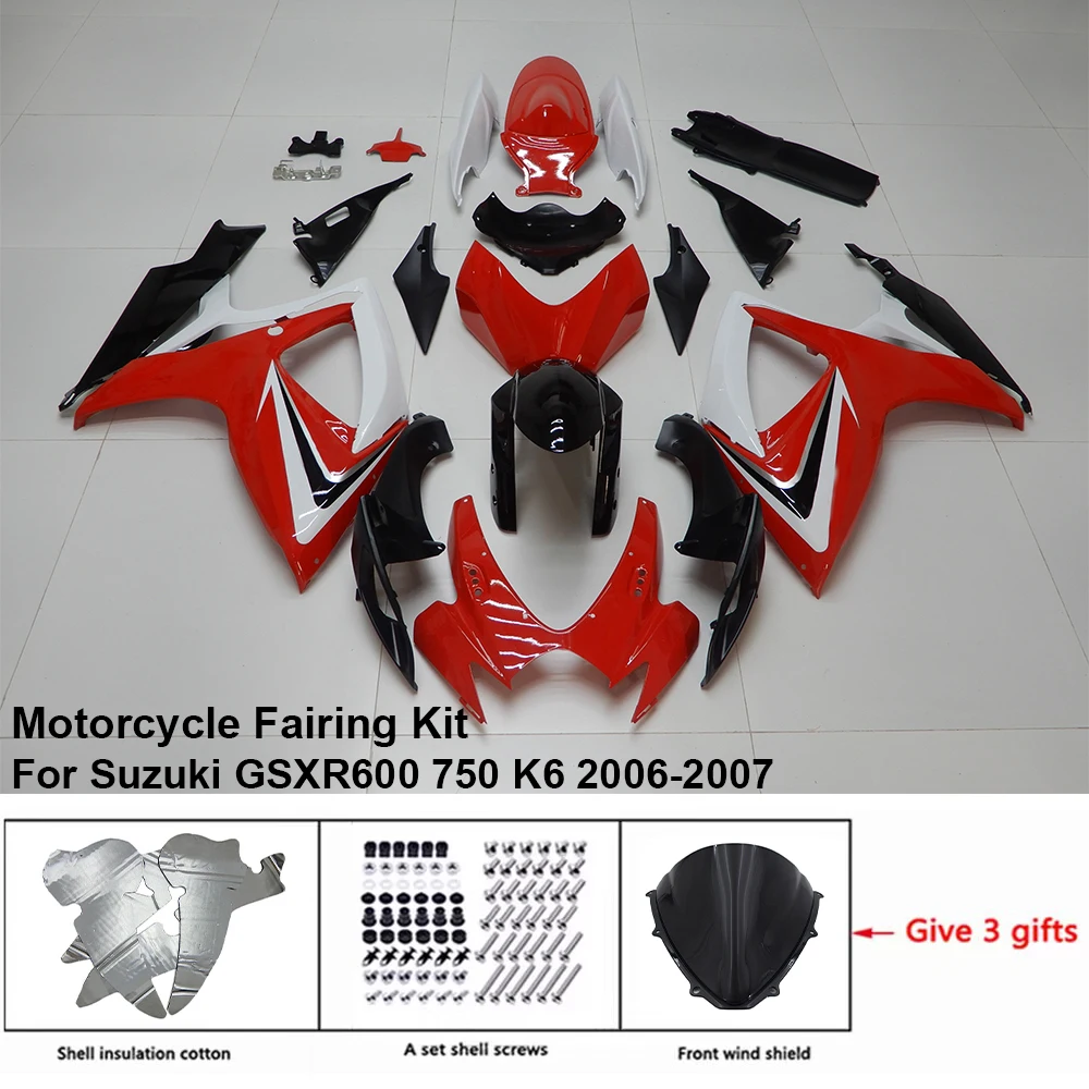 

Для SUZUKI GSXR 600 750 2006-2007 обтекатель R/Z S60709 комплект кузова мотоцикла декоративная пластиковая защитная пластина Аксессуары Корпус