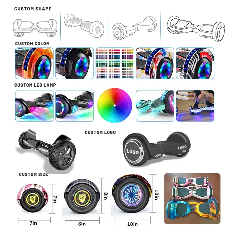 Hoverboards 6.5inch Electr 2 Wheels Price 10inch Hoverboard With Bluetooth