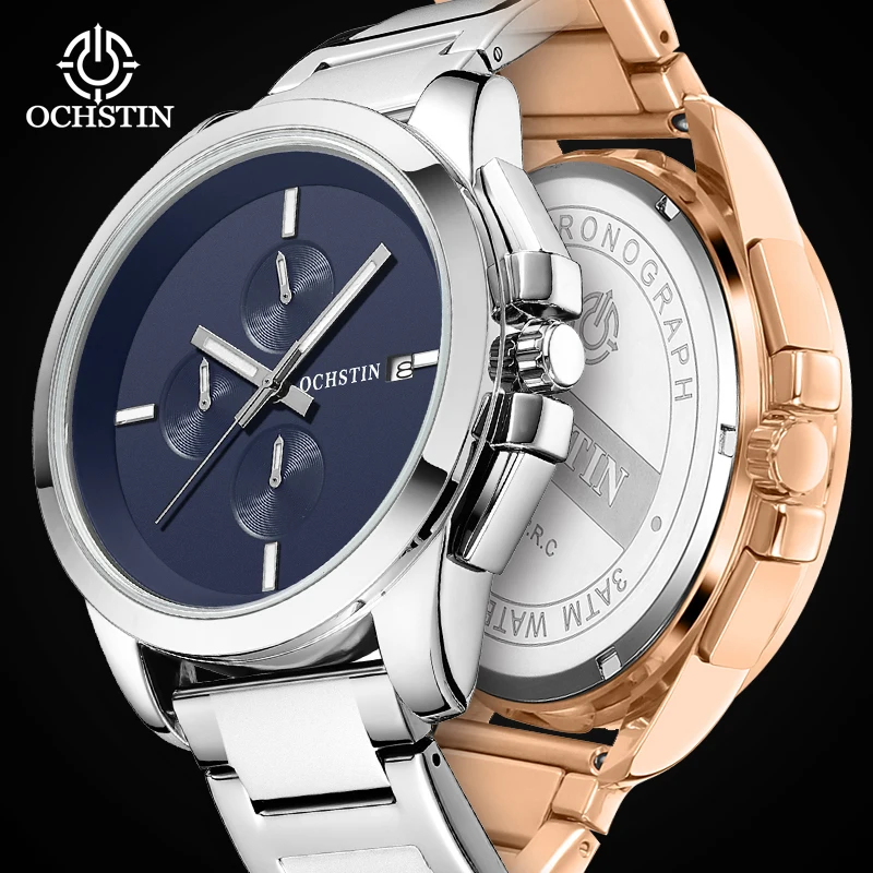 Ochstin Promozionale 2024 Sports Street Pilot Series Movimento Al Quarzo Multifunzionale Orologio Impermeabile Orologio Al Quarzo Da Uomo