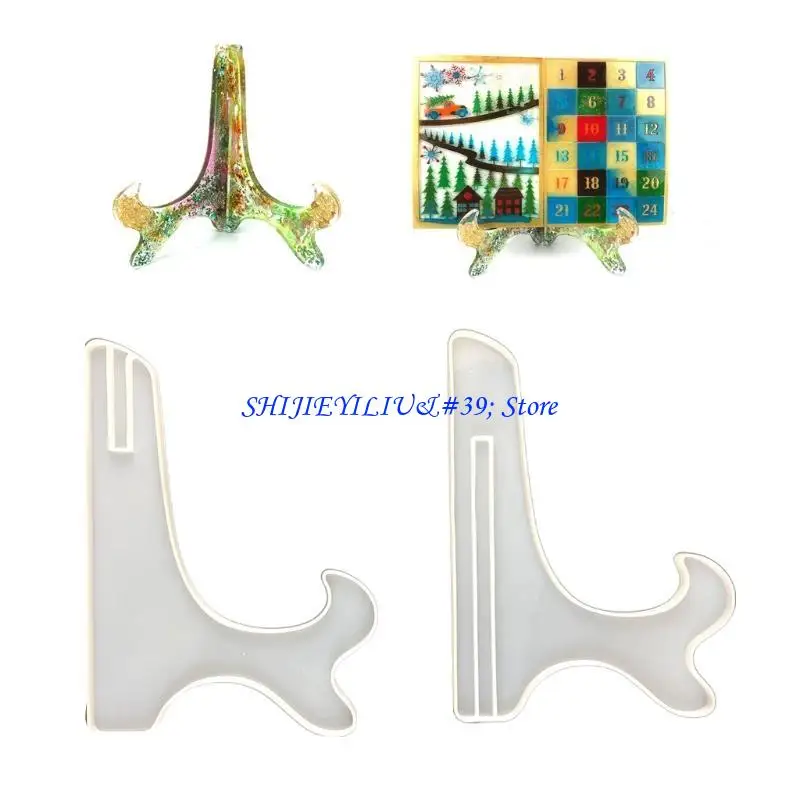 E21f Silikonplattenhalter Gussformform Tischlagerständer Strecken Plattenepoxyform – Detail 7