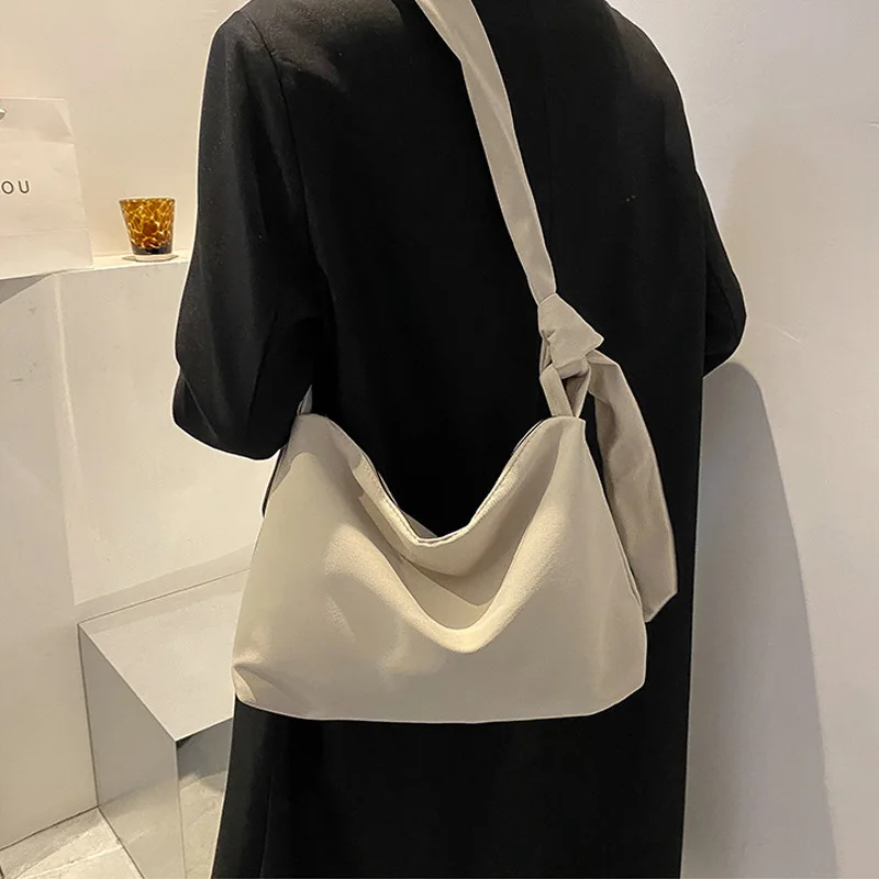 Women Shoulder Bag Crossbody Bag Chain Removable Adjustable Strap Messenger Nylon