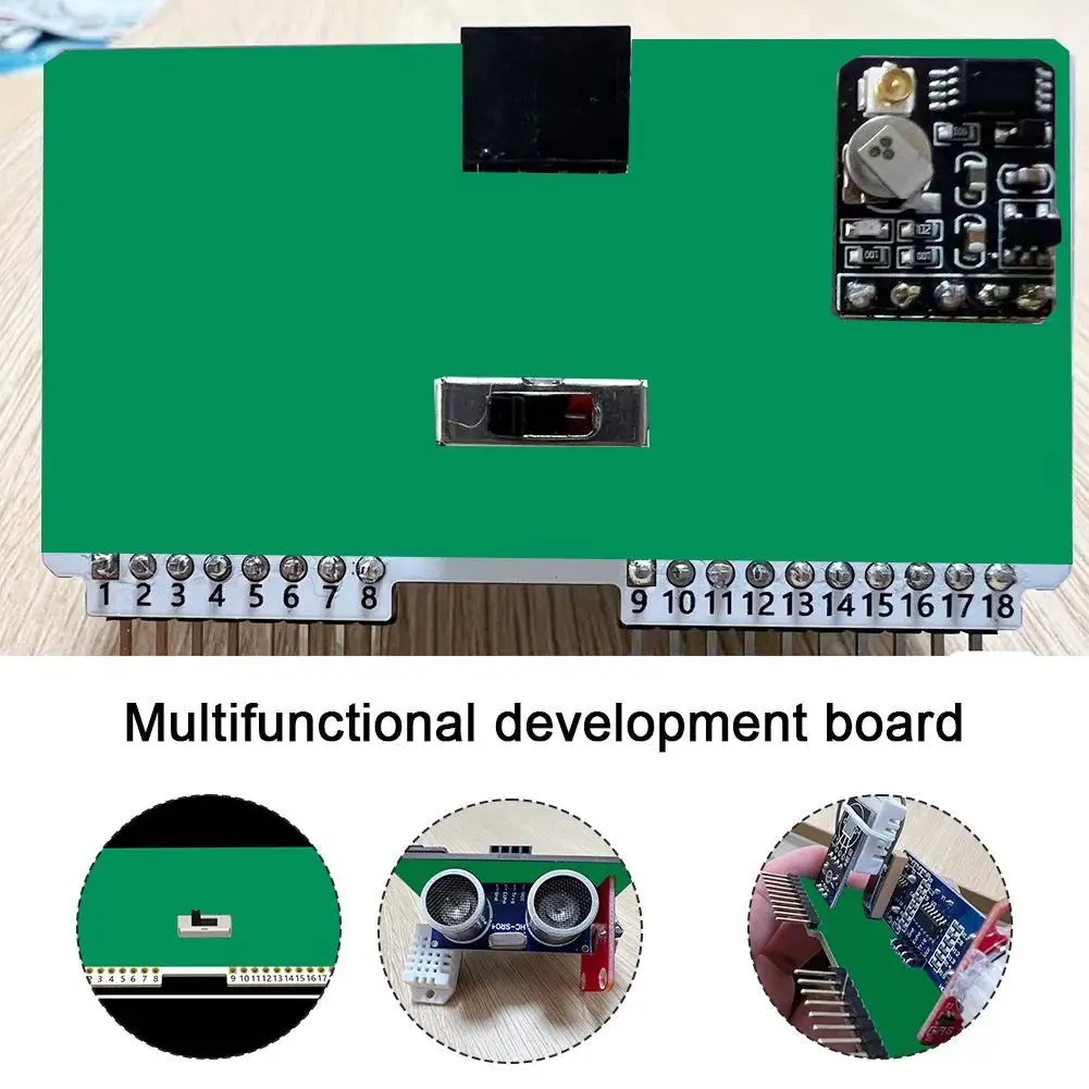 

1set 5in1 Development Board Suitable For Flipper Zero Multi-function Development Board FM+GPS+ultrasonic Sensor+led+temperature