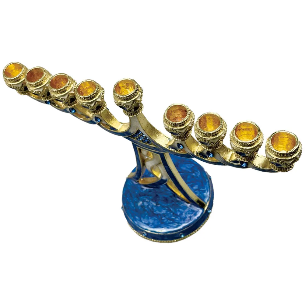 Elegant Metal Hanukkah Menorah 2