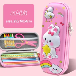 Kawaii 3D Large Capacity Waterproof Pencil Case (Rabbit)