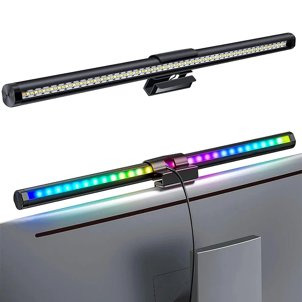 LED Desk Lamp Monitor Light Bar Eye-Care Stepless Dimming Lighting Table Lamp Computer Monitor Screen Light Bar for Work/Gaming 2