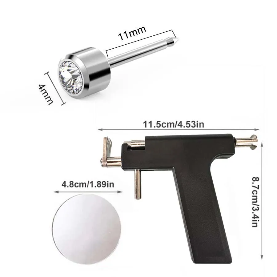 Ear Piercing Tool Piercing Tool Body Piercing Kit Professional Ear Piercing Gun Tools with 36pcs Earrings Stud for Home Use