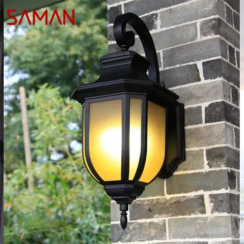 

SAMAN Contemporary LED Outdoor Wall Lamps Electric Simplicity Waterproof Balcony Hallway Courtyard Villa Gate Hotel
