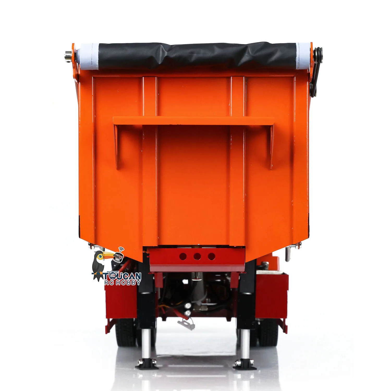 1/14 Metal Radio Control Hydraulic Dump Trailer Electric Legs for Toys TAMIYAYA RC Tractor Truck Car Vehicle Model TH24482 4