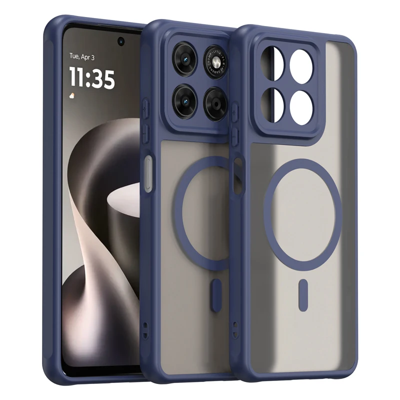 Magnetic Translucent Frosted Waterproof Protective Phone Case