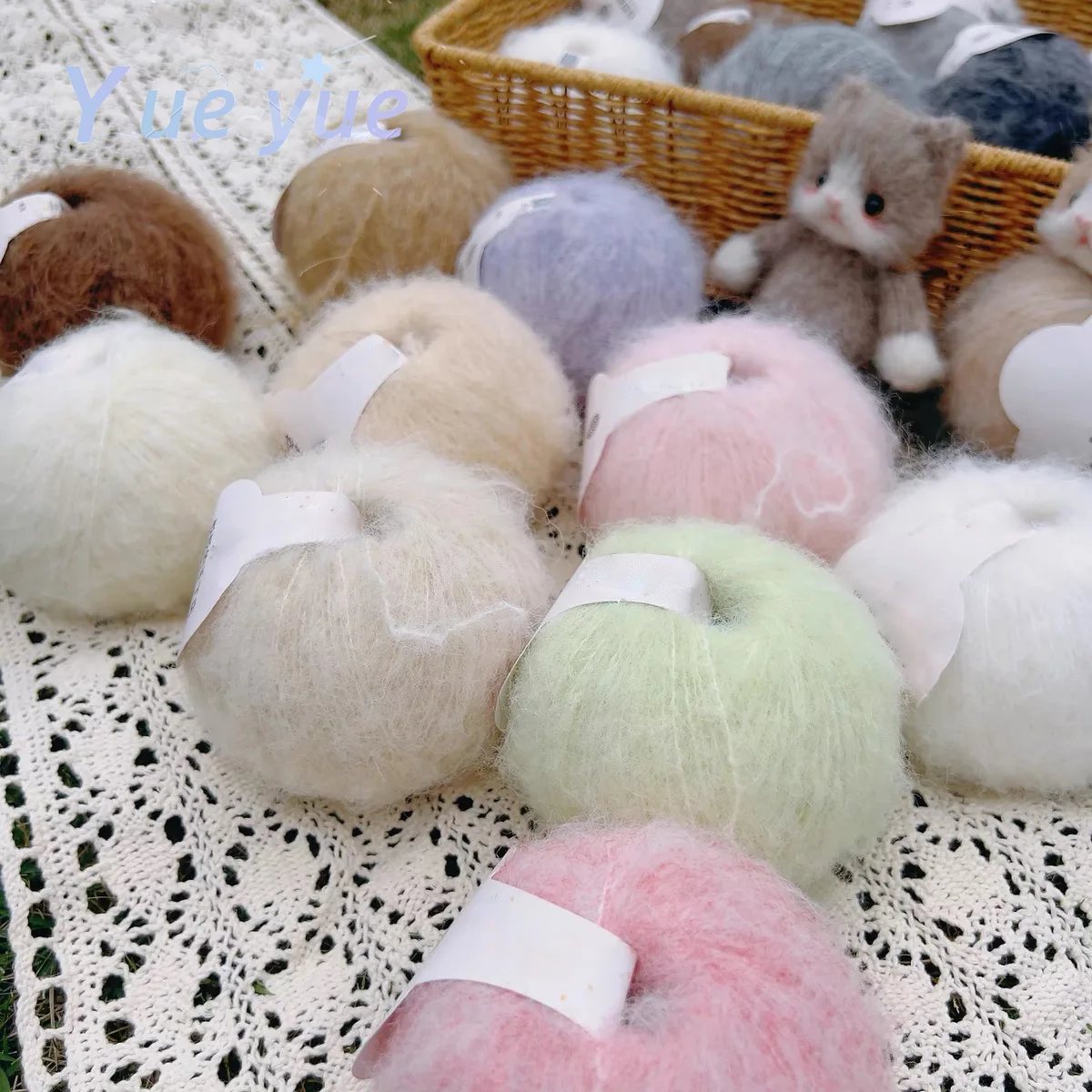 50g Alpaca Mohair Yarn Long Plush Thick Crochet Wool Yarn For Knitting Scarf Baby Sweater Summer Winter Thread 380m/416yd 2