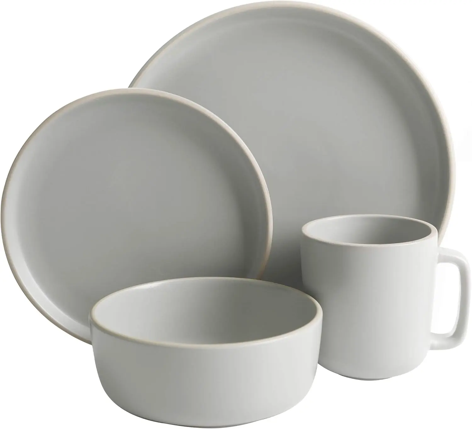 Matte stoneware dinnerware set image 2