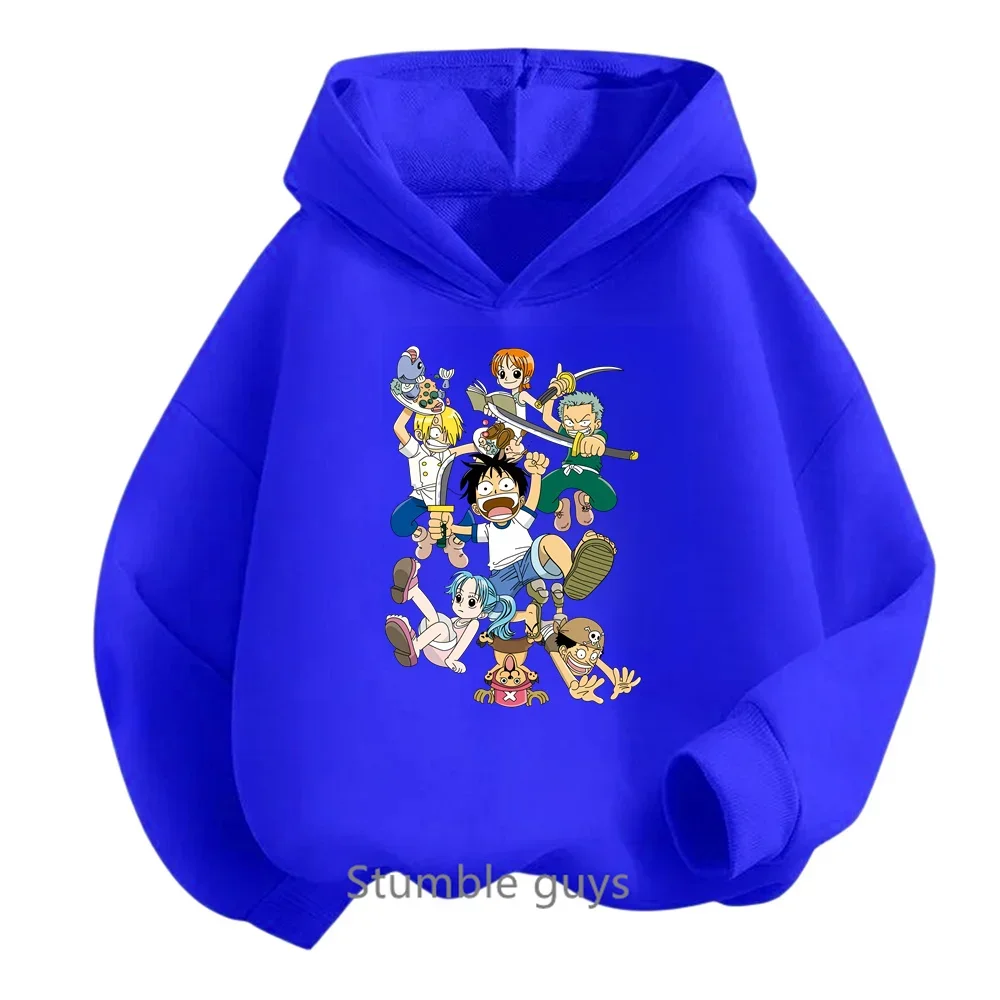 thumbnail image 1 of Sudadera con capucha de Anime One Pieces, ropa para niños, ropa para primavera y otoño para niñas, sudadera con dibujos animados de Luffy Zoro, traje para adolescentes, camisetas con capucha de Sonic, 1 of 5