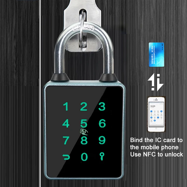 TUYA/TTLOCK APP Fingerprint Padlock Keyless Drawer Safety Lock Aluminum Alloy IP65 Waterproof for Cabinet Backpack 3