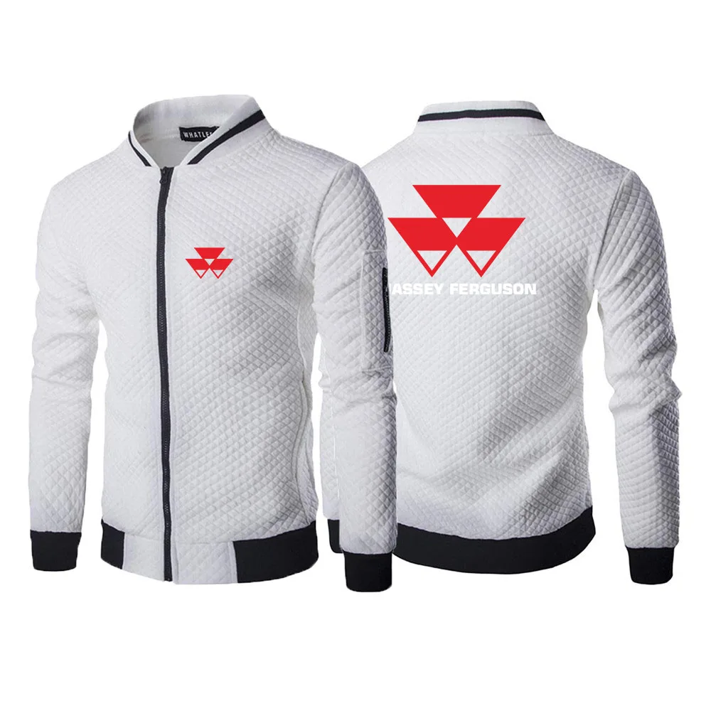 Mens Long Sleeve Fashion Sports Zipper Hoodie Jacket