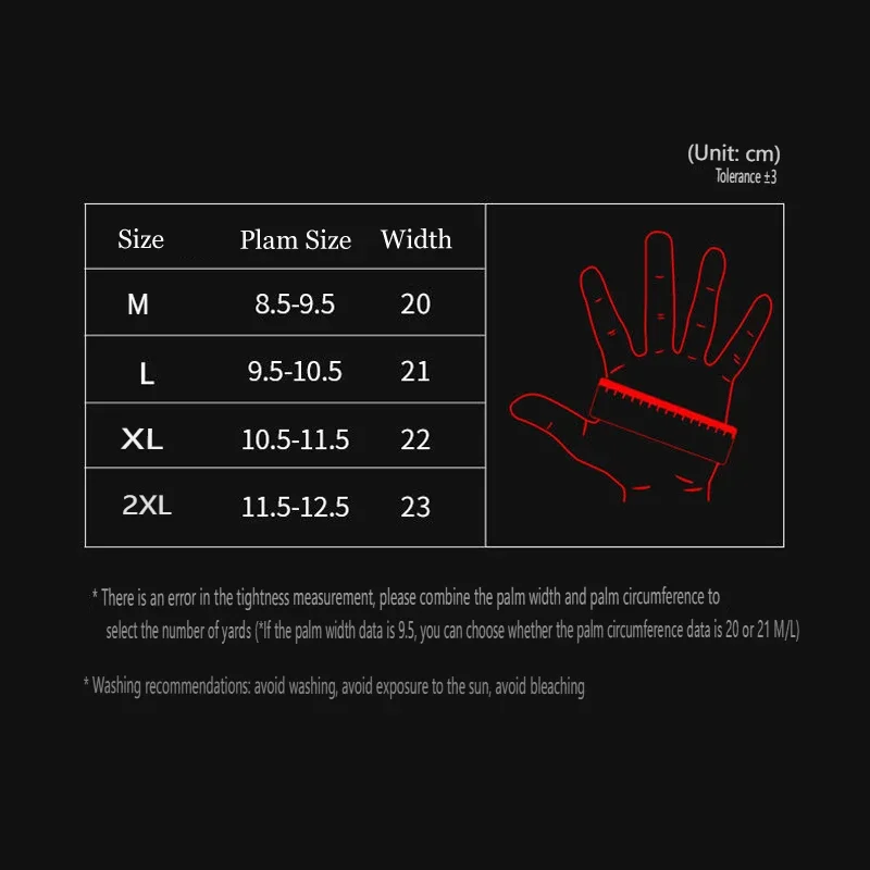 Winter Warm Leather Motorcycle Gloves - Thermal, Rainproof, Windproof, Touchscreen, Carbon Fiber Protection