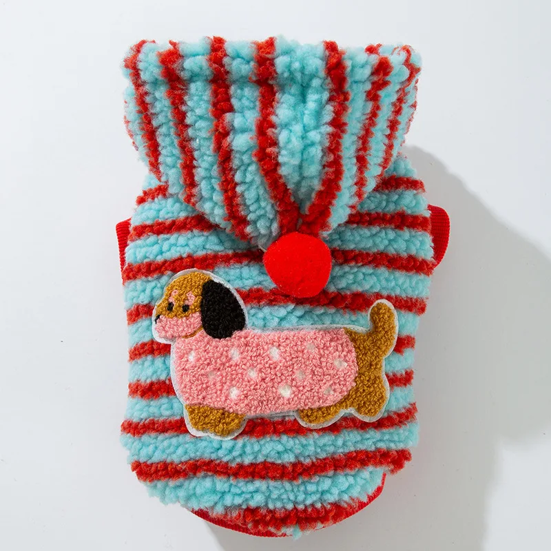 fleece-dog-coat-striped-winter-hoodie-jacket-for-dachshund-small-pets