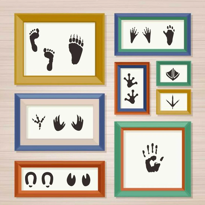 

20 Pack Animal Footprint Paw Painting Stencils Reusable Drawing Templates for DIY Lovers Kids Women Men Students Gift Dropship