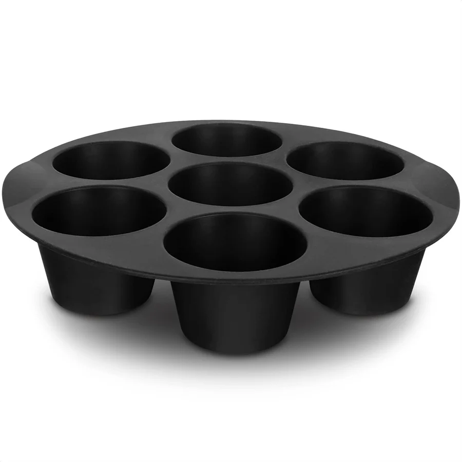 Air Fryer Mold 7 Cups Airfryer Silicone Muffin Pan Cupcake Mold for 3.5 to 5.8 L Air Fryer Accessories Non Stick Mini Cake Mould