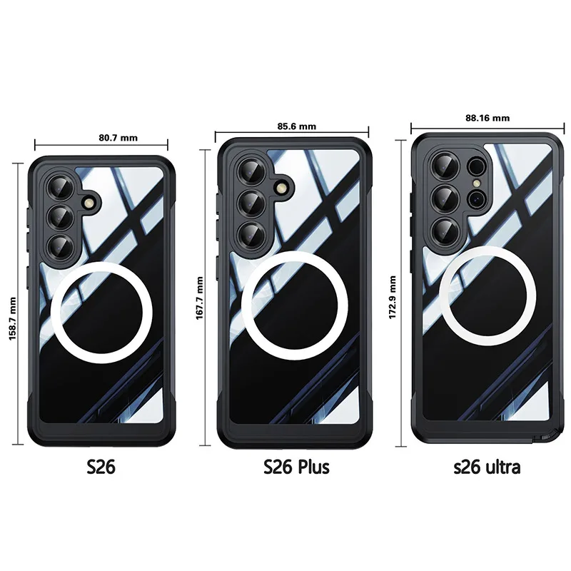 Ultimate Clear Magnetic Case - Shockproof, Dustproof & Waterproof Rugged Full-Body Cover
