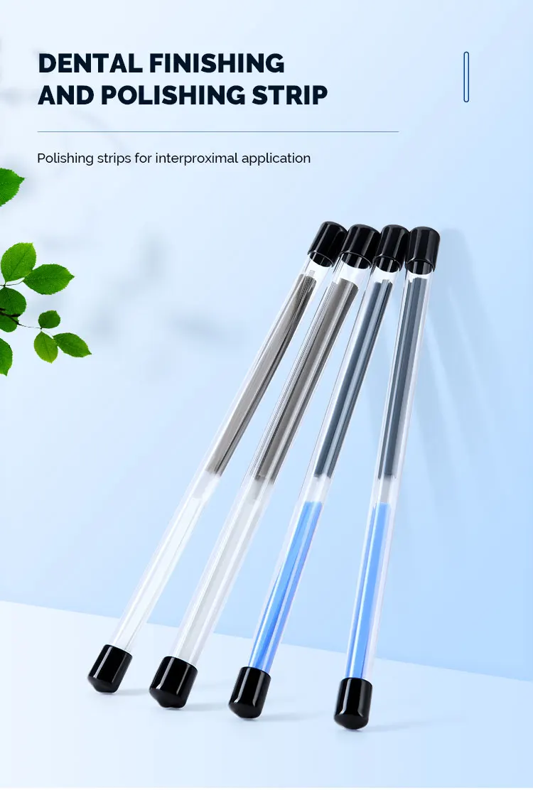 40 Stück/Tube Dental-Polierstreifen für Interproximale Anwendung, Finish und Polieren für Komposit- und Naturzahnmaterialien – Detail 4