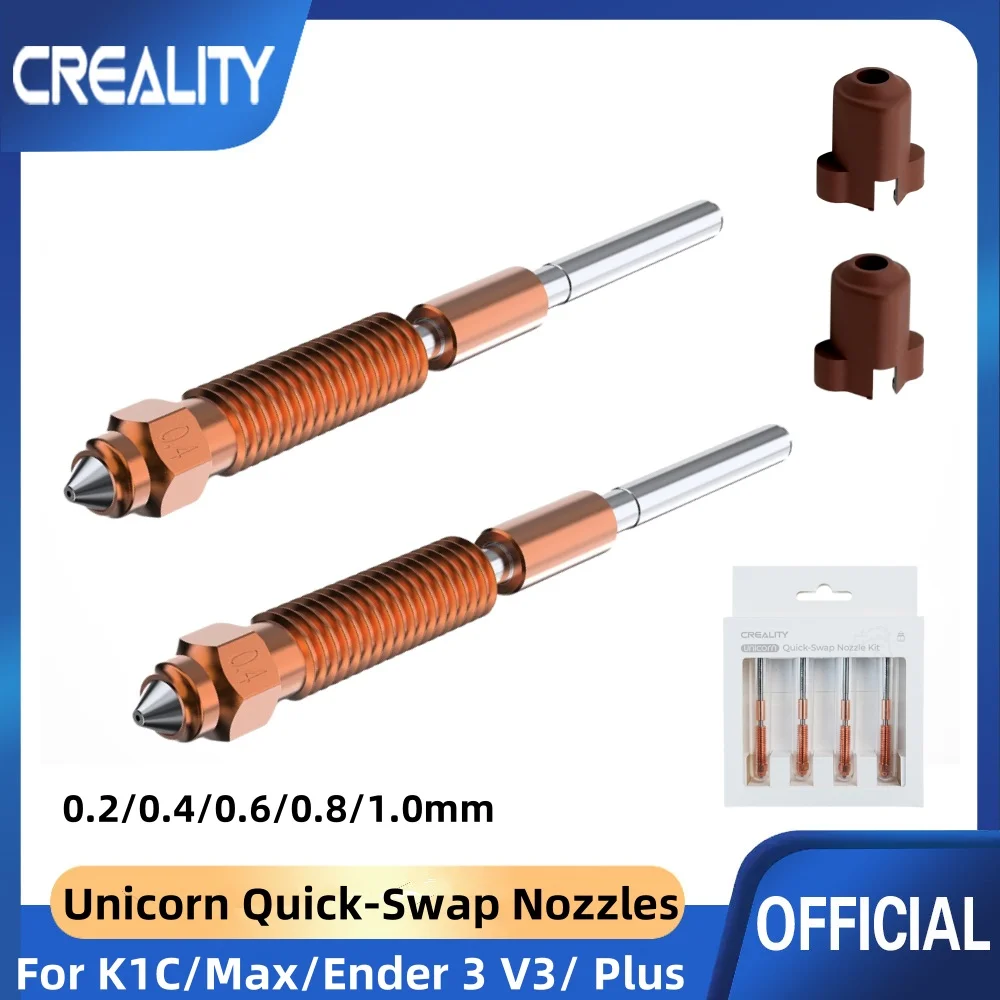 Creality - Buses Unicorn 0.4 mm K1 serie / Ender-3 V3 et Ender-3 V3 plus (Unicorn Nozzle) -