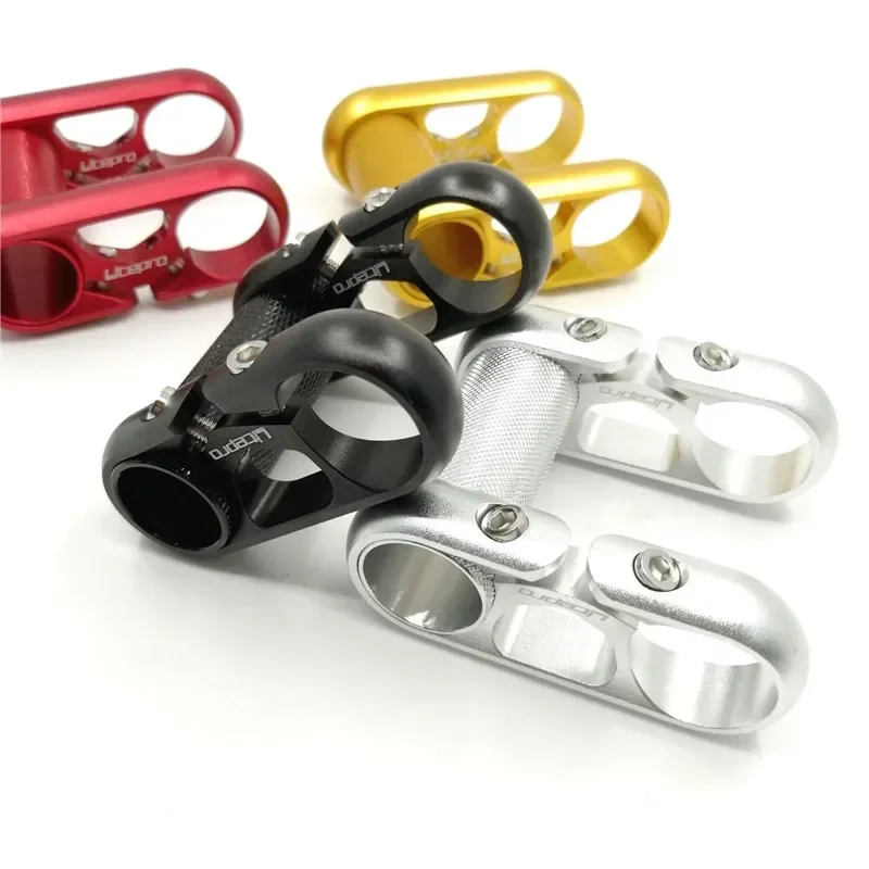 Description Picture 5 of itemLitepro 412 SP8 Folding Bike Double Stem 25.4mm Handlebar Stem Adjustable Aluminum Alloy Stems Red/Black/Silver/Gold