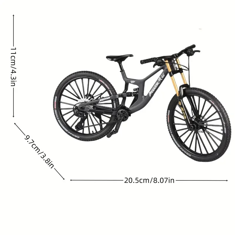 Model Mini Alloy Bicycle Diecast Metal Toy Bikes Shock Absorption Mountain Finger Bicycle Simulation Collection Toys 1:8