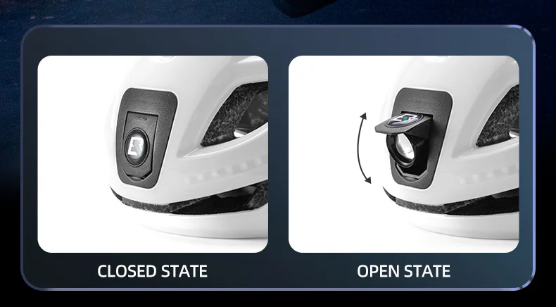 Bike Headlamp Cycling Helmet Ultralight Type-C Charging Bicycle Light Helmet Spo