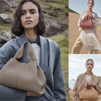 Women's handbag 2025 new autumn and winter high-end designer lychee pattern cloud shoulder crossbody bag 1