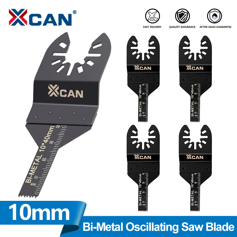CMCP 1/2/5/10 Stück Multifunktions-Oszillierende Sägeblätter 10mm Bi-Metall Präzisions-Sägeblätter Multitool-Klingen für Metall Holz Kunststoff