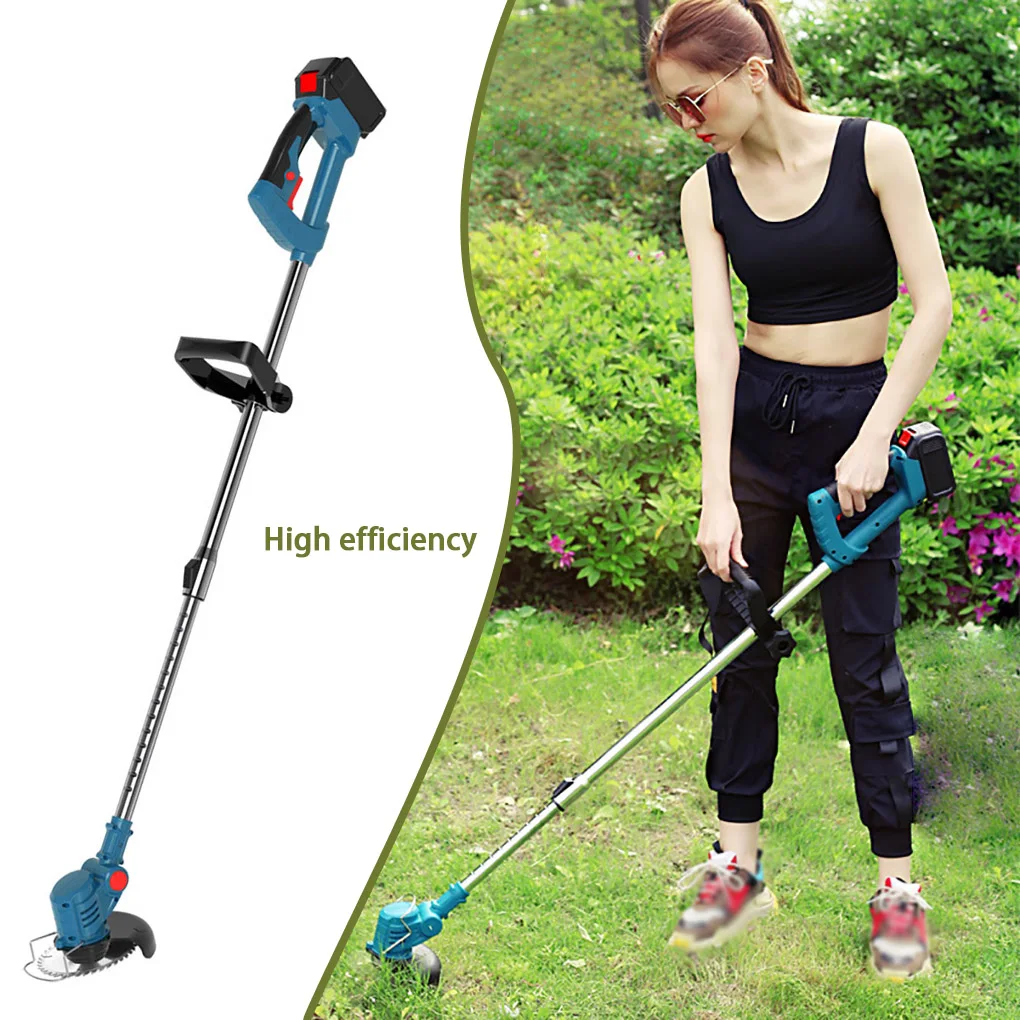 21VHandheldElectricLawnMowerHouseholdStretchableCordlessGrasses