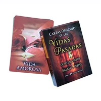 Spanish Version Past Life Oracle Cards .A 44 Tarot  Divination Edition FortuneTelling Deck  10.3*7.4cm 1