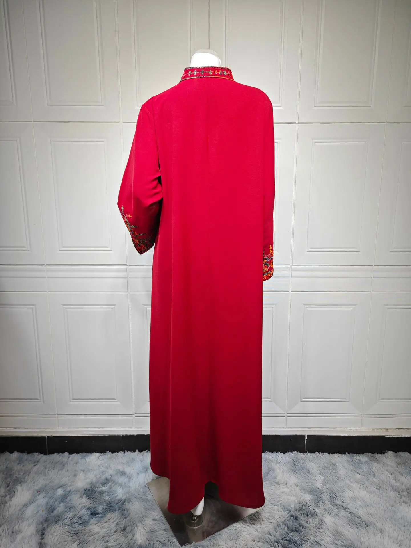 فستان إسلامي لعيد رمضان، قفطان مغربي مبهر، ملابس إسلامية تركية سعودية، جلابية للحفلات