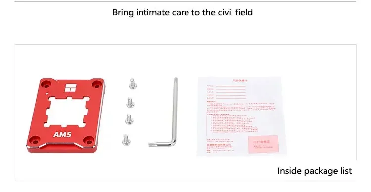 AM5 BCF Aluminum CPU Fixed Buckle AMD Bending Correction Fixing Bracket