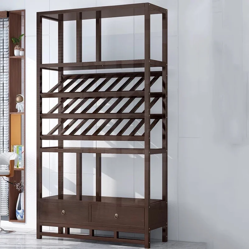 Glass Showcase Wine Cabinets Rack Liquor Storage Counter Wine Cabinet Shelf Cellar Vitrinas De Vidrio Liquor House Furniture