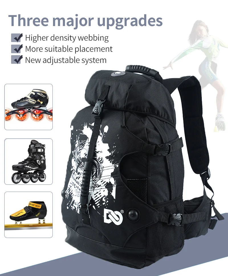 新品OUTDOOR PRODUCTS SKATER BAG ROLLBOSTON Fashion Outdoor Bags Unisex Professional Roller Skates Backpack