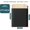 6x10 Inch 25 Pack Usable Size 6x9" Black Bubble Mailer Waterproof Padded Envelopes for Gift Packaging, Shipping, Mailing 2