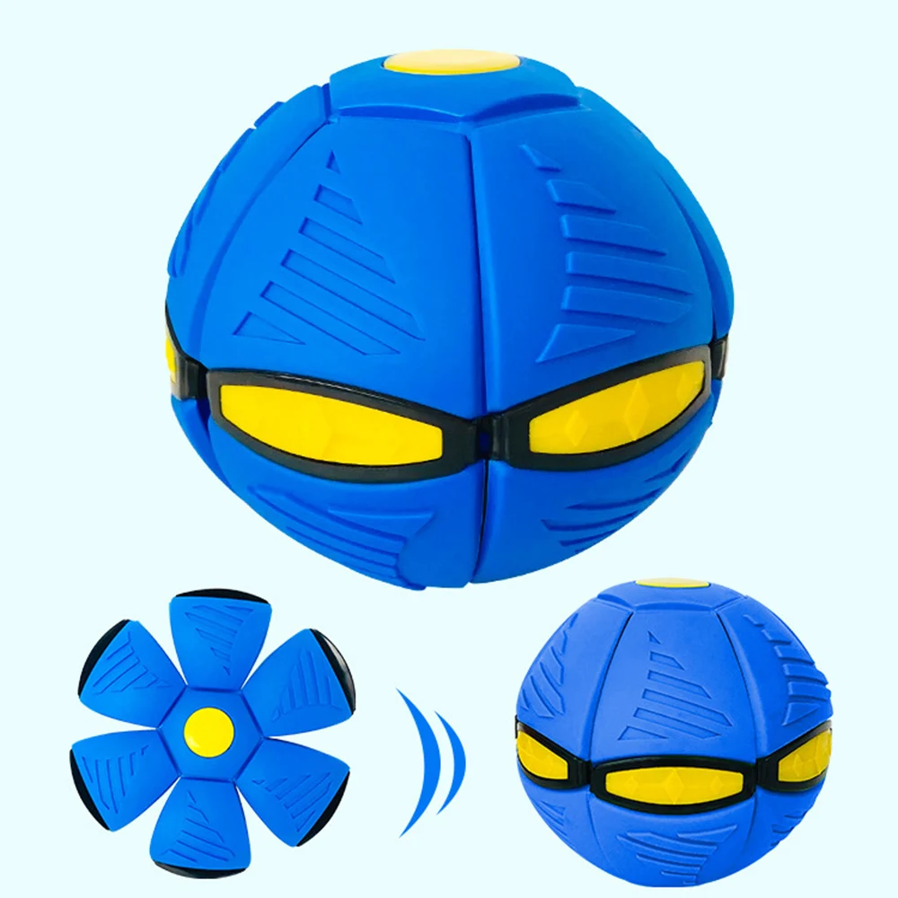 

Minii Outdoor Garden Beach Game Children's sports balls Flying UFO Flat Throw Disc Ball Without LED Light Magic Ball Toy For Kid
