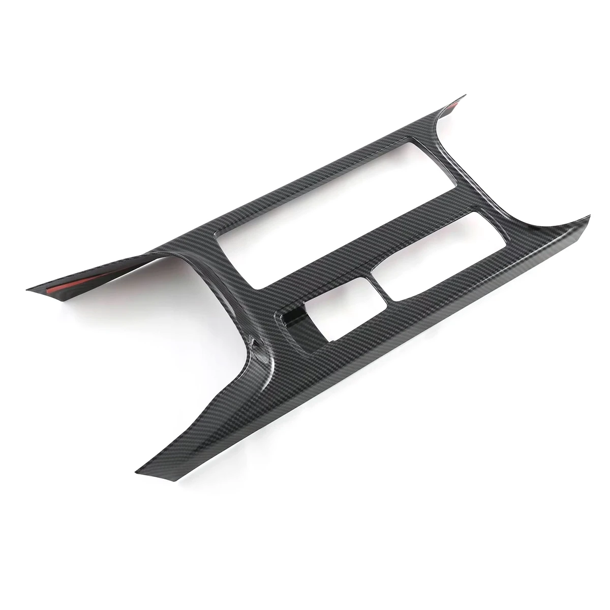 

For Ford Focus 2022 2023 Carbon Fiber Car Center Console Water Cup Holder Decoration Cover Trim