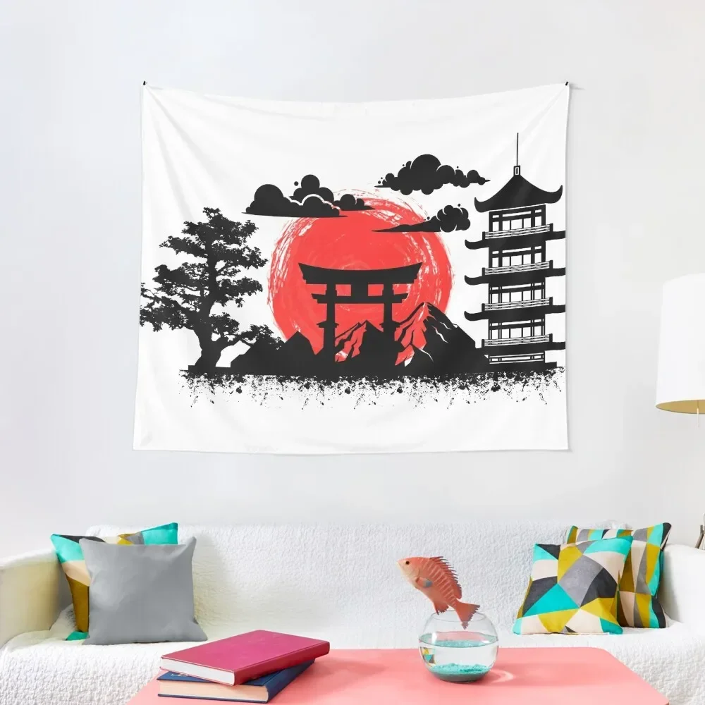 

Japanese Landscape Tapestry Room Decoration Korean Style Bathroom Decor Decoration Wall Tapestry
