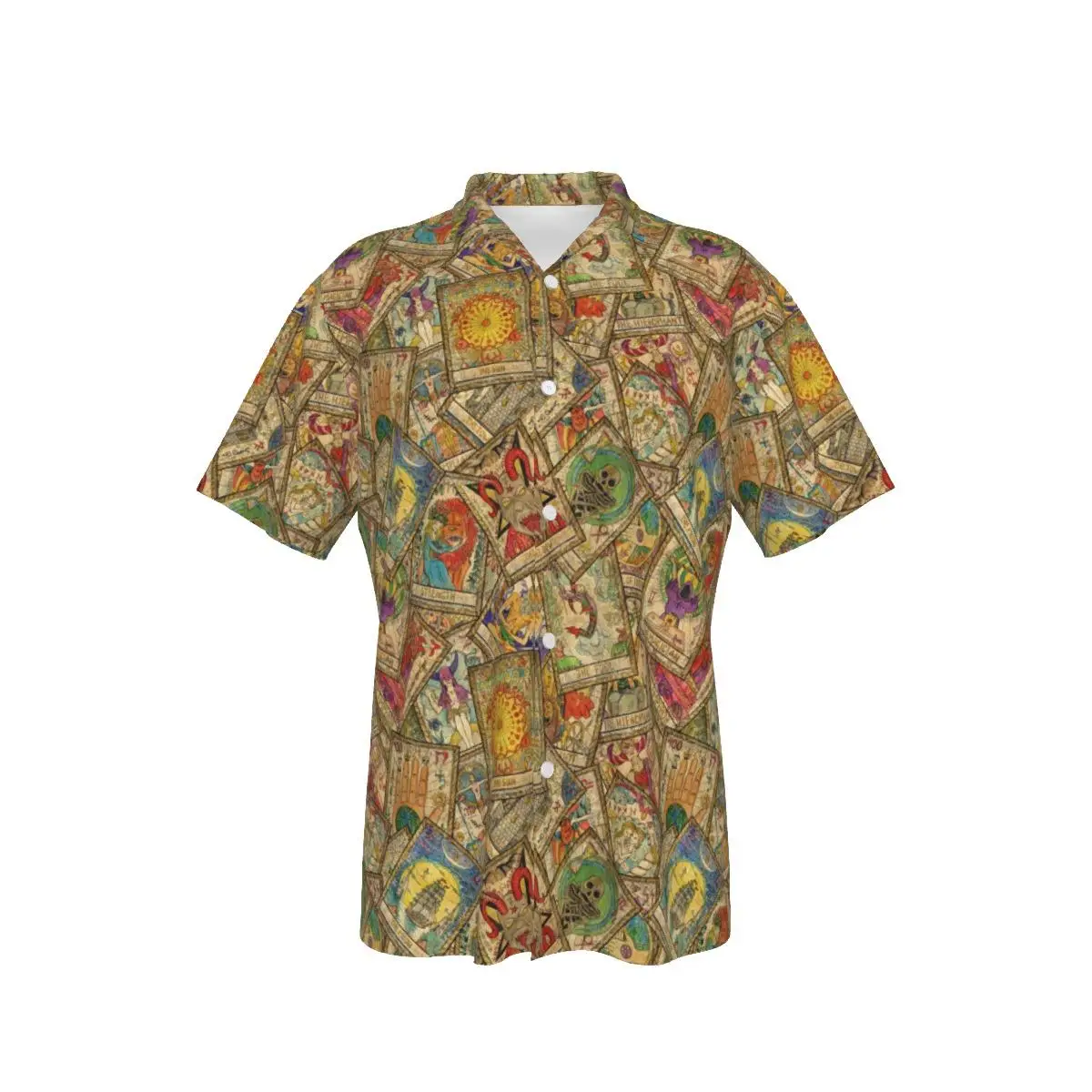 Men's Hawaiian Shirt Sky Print Clouds Beach Short Sleeve Summer Casual Button Up 3D Blue