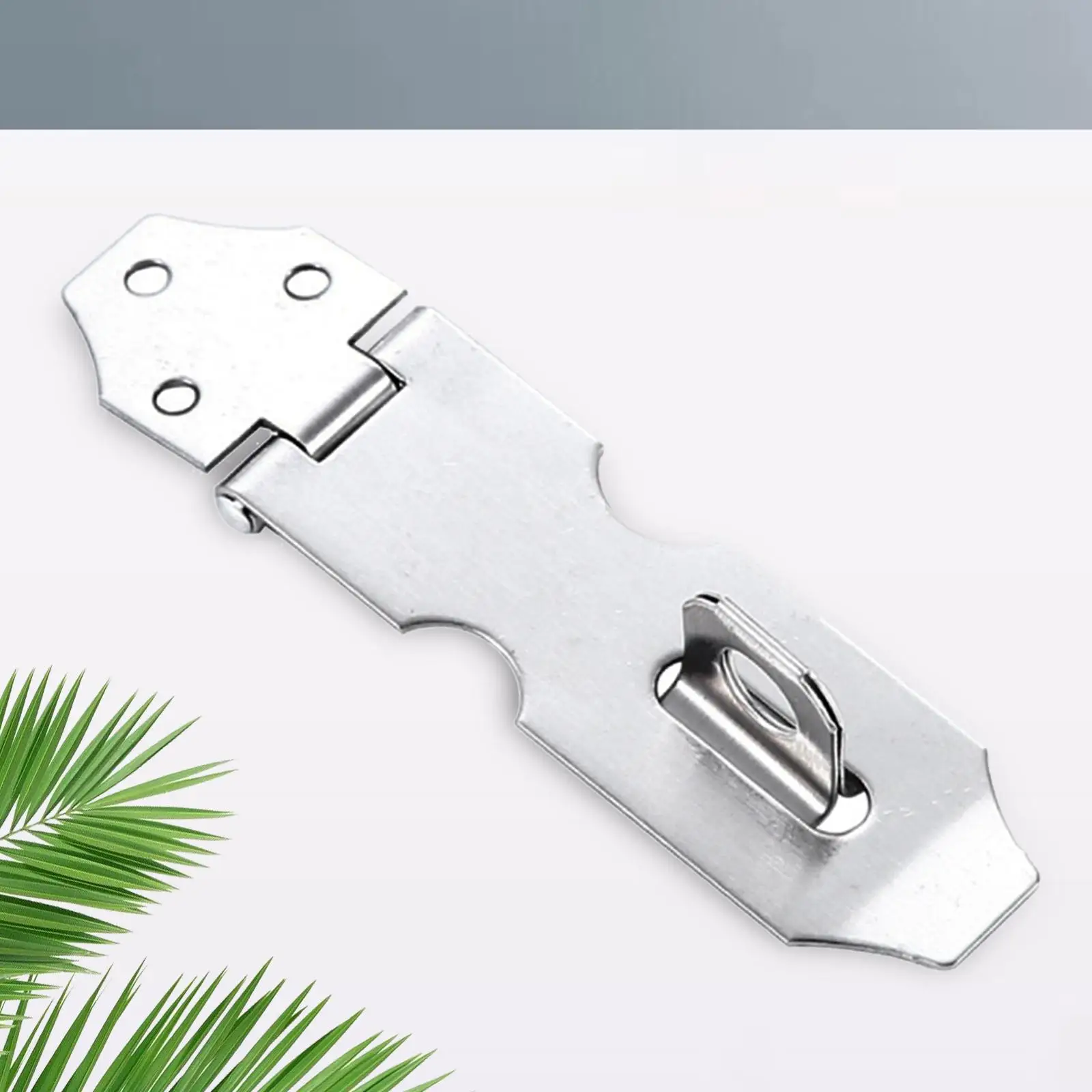 Door Lock Hasp Latch, Padlock Hasp Latch, Stainless Steel Packlock Clasp Hasp, Security Door Clasp for Shed