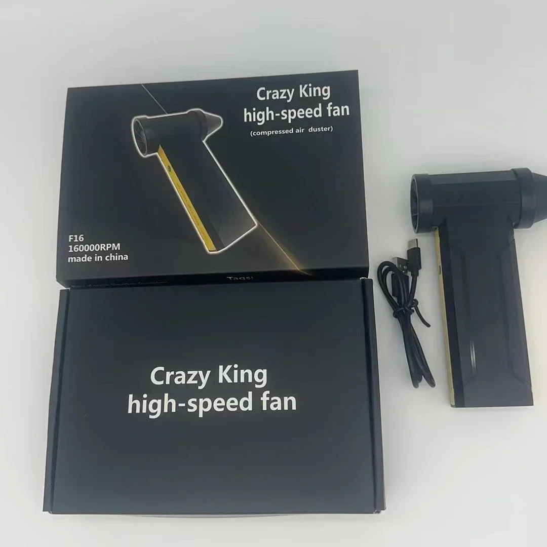 Electric Air Blower 160000RPM Powerful Snow Blower High-speed Dust Fan Mini Turbo Jet Fan Handheld Brushless Motor Car Dryer 2