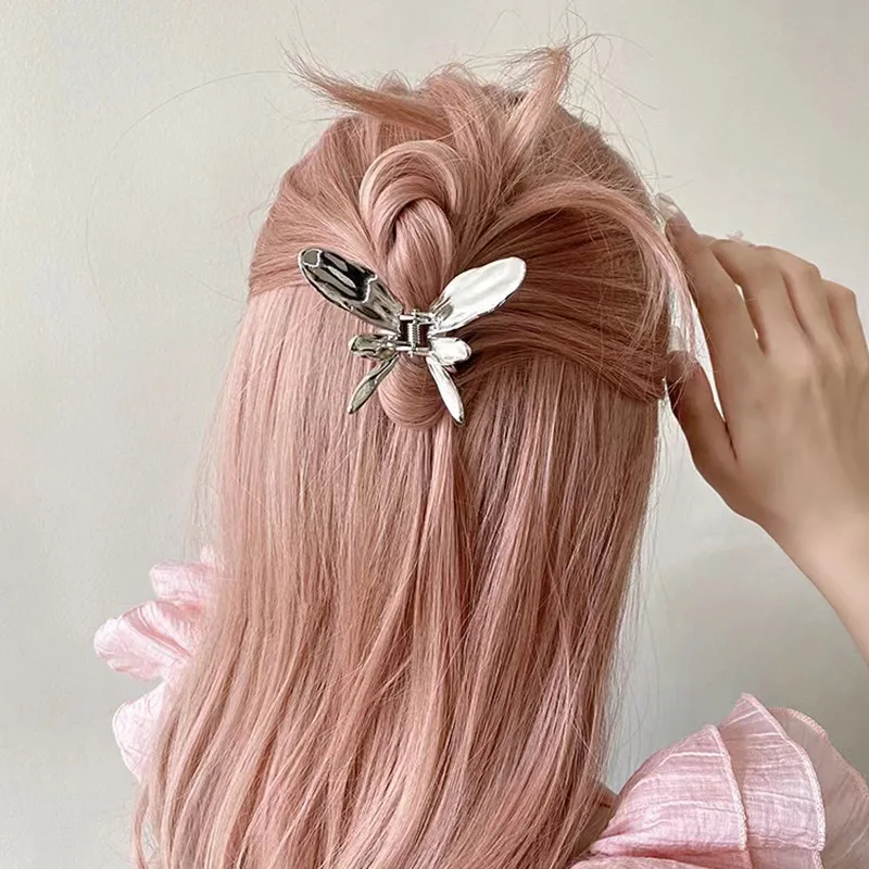 

Женская заколка-зажим для волос, с бабочкой