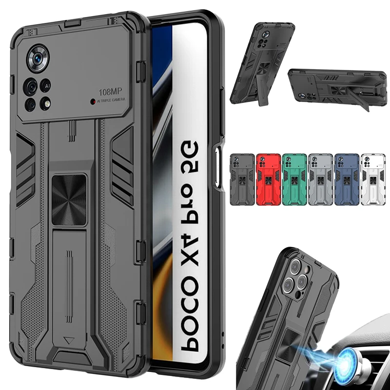 ぽもこ4ケース Po4m|poco X4 Pro 5g Magnetic Car Holder Case - Shockproof